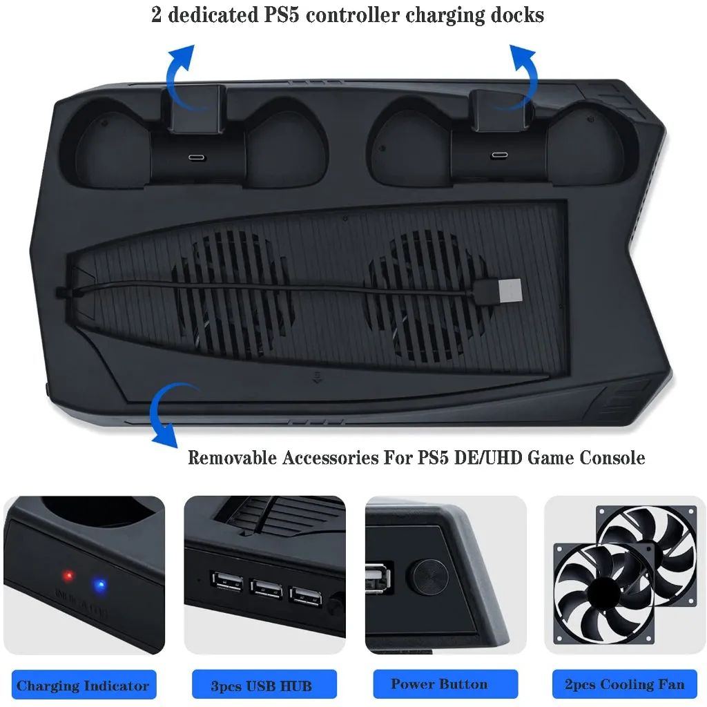 KJH PS5 Charging Stand with Cooling Fan (KJH-P5-010-2)