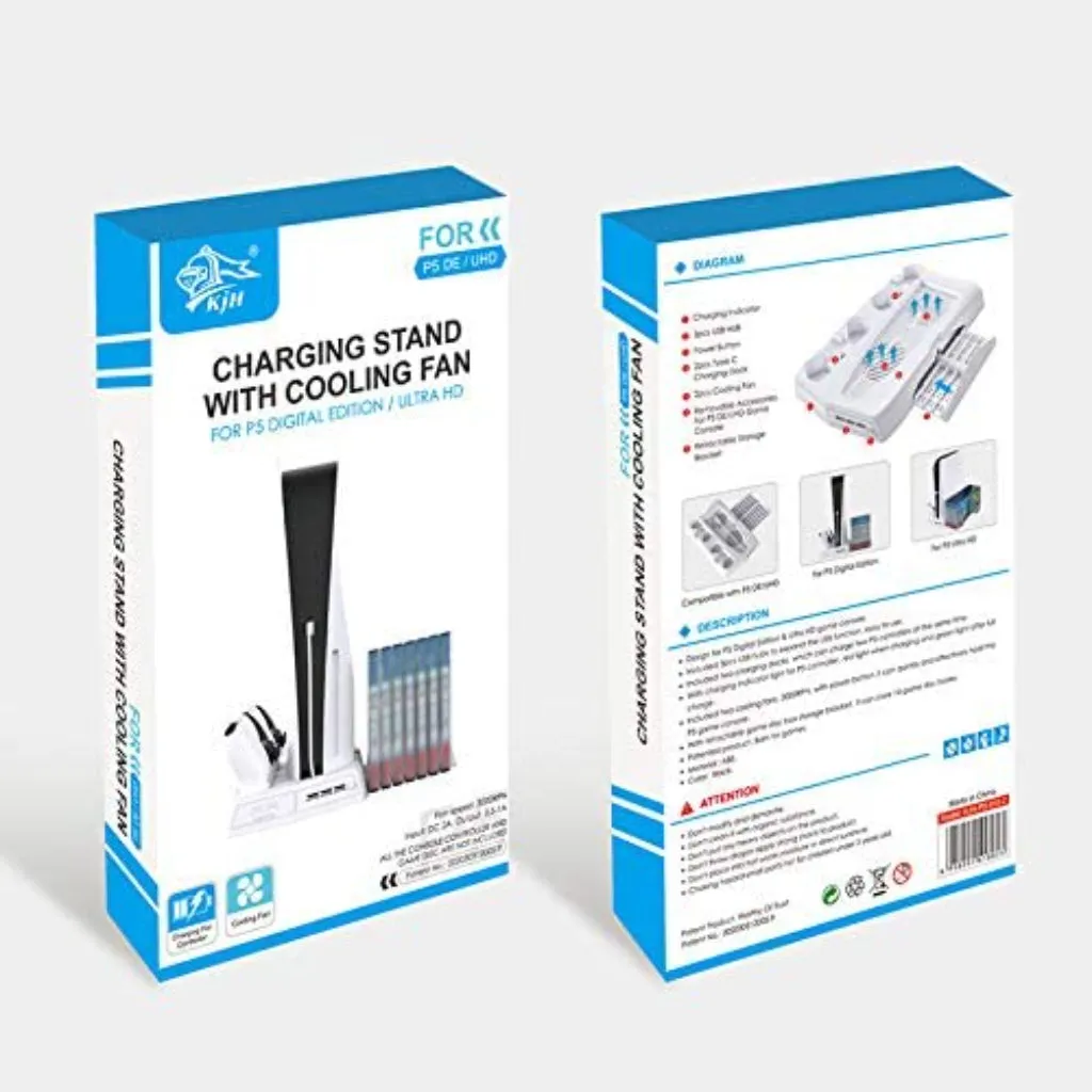 KJH PS5 Charging Stand with Cooling Fan (KJH-P5-010-2)