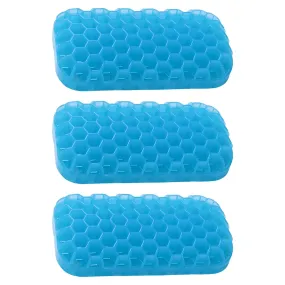 Kuber Industries Mouse Wrist Pad | Mouse Wrist Pad | Non-Slip Bottom Wrist Pad | Relieve Wrist Pain and Fatigue | Ideal for Typing and Gaming | T-D001 | Pack of 3 | Blue