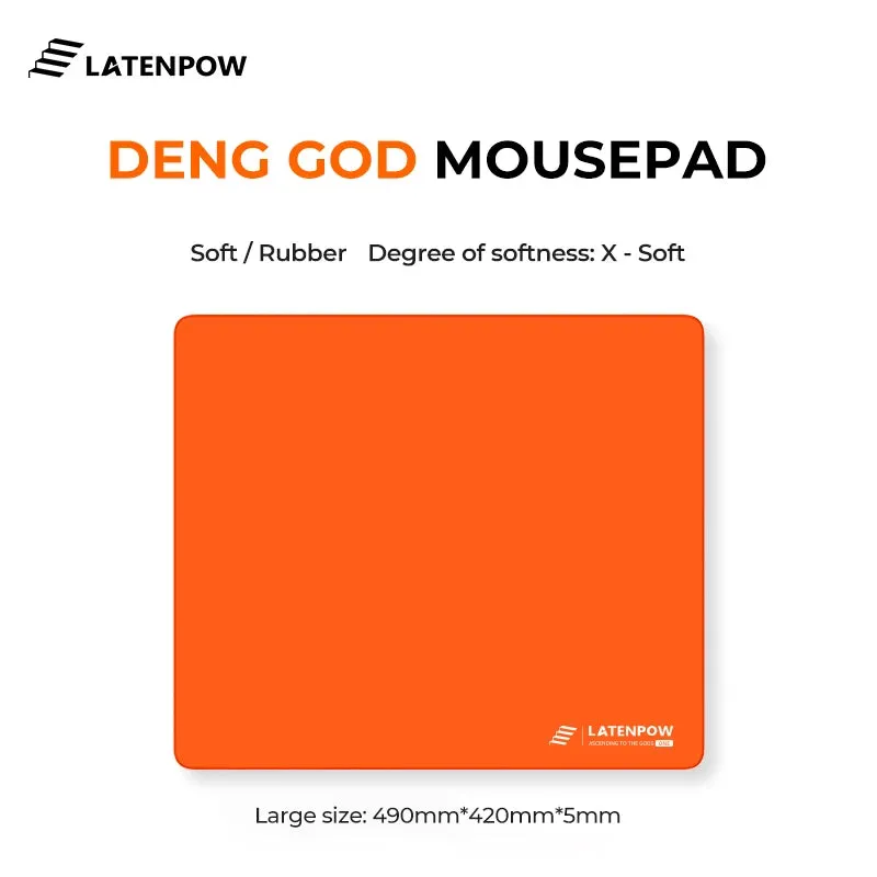 Latenpow Deng God Mousepad Mechanical keyboard Mousepad Deskmat X Soft Super Fiber Cloth Silmilar Zero Polyurethane Foam 490 420