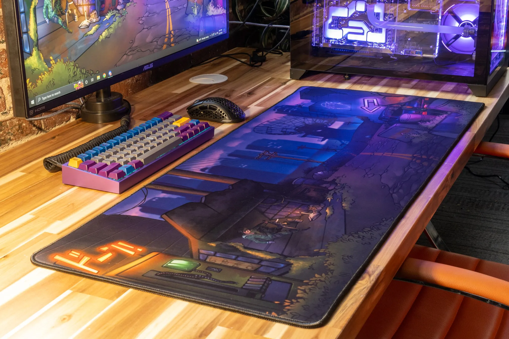 Limited Edition - "Templetaps - Temple Town" Content Creator Collaboration XL Mousepad