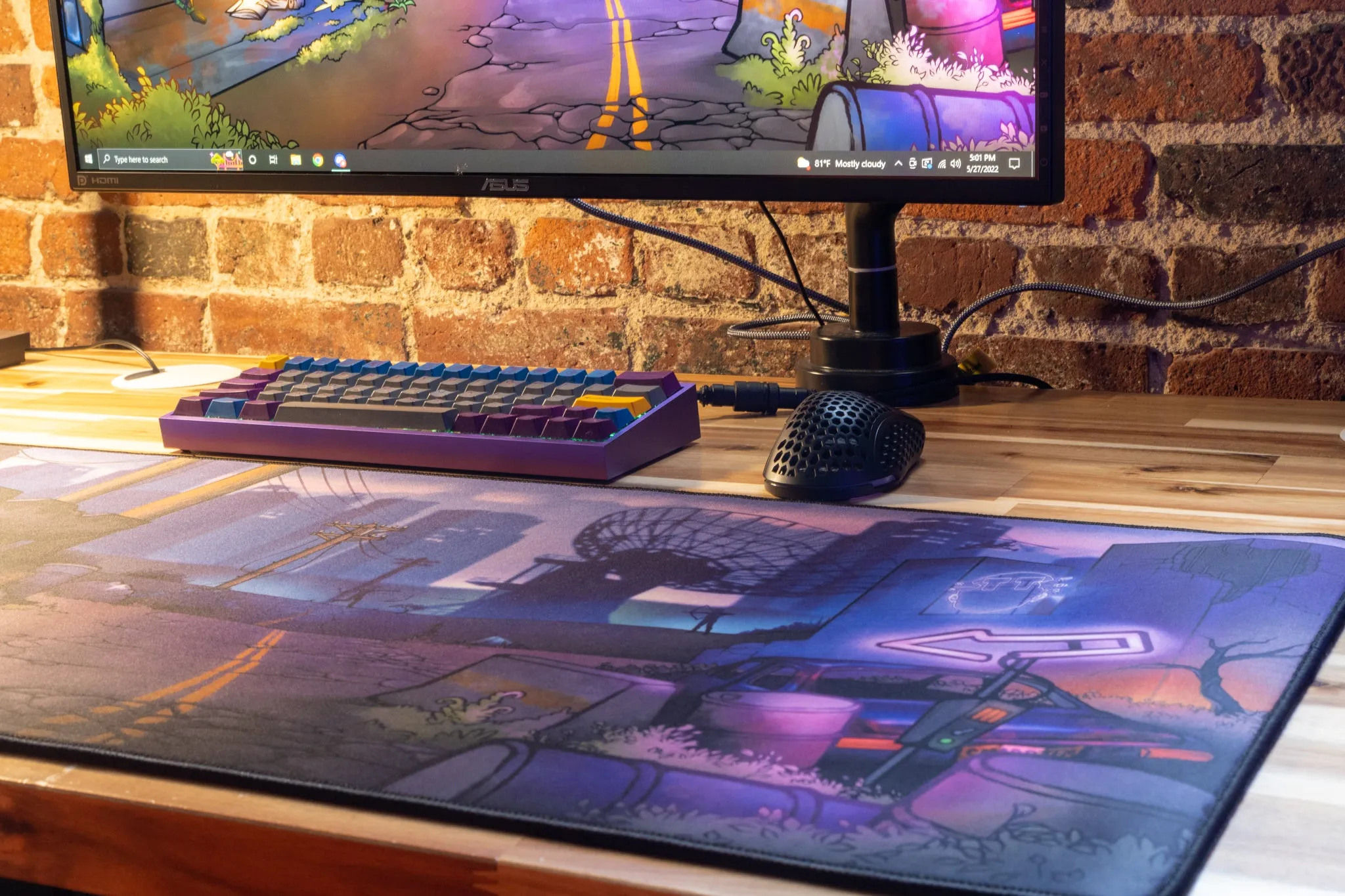 Limited Edition - "Templetaps - Temple Town" Content Creator Collaboration XL Mousepad