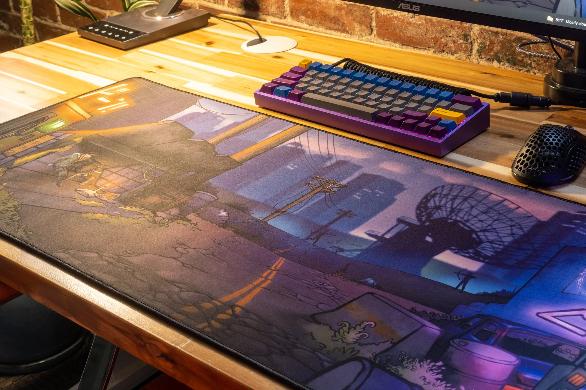 Limited Edition - "Templetaps - Temple Town" Content Creator Collaboration XL Mousepad