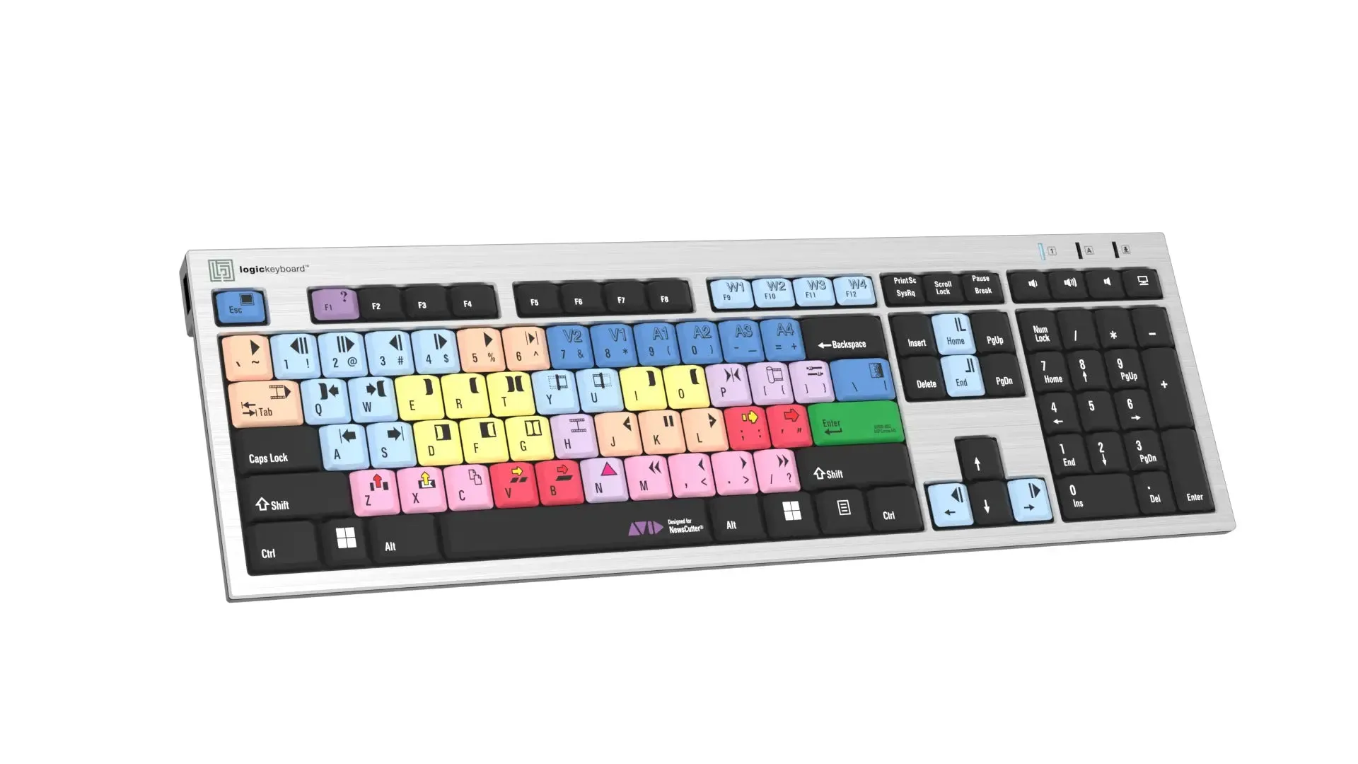 LogicKeyboard Avid NewsCutter PC Slim Line US  LKBU-NEWSC-AJPU-US