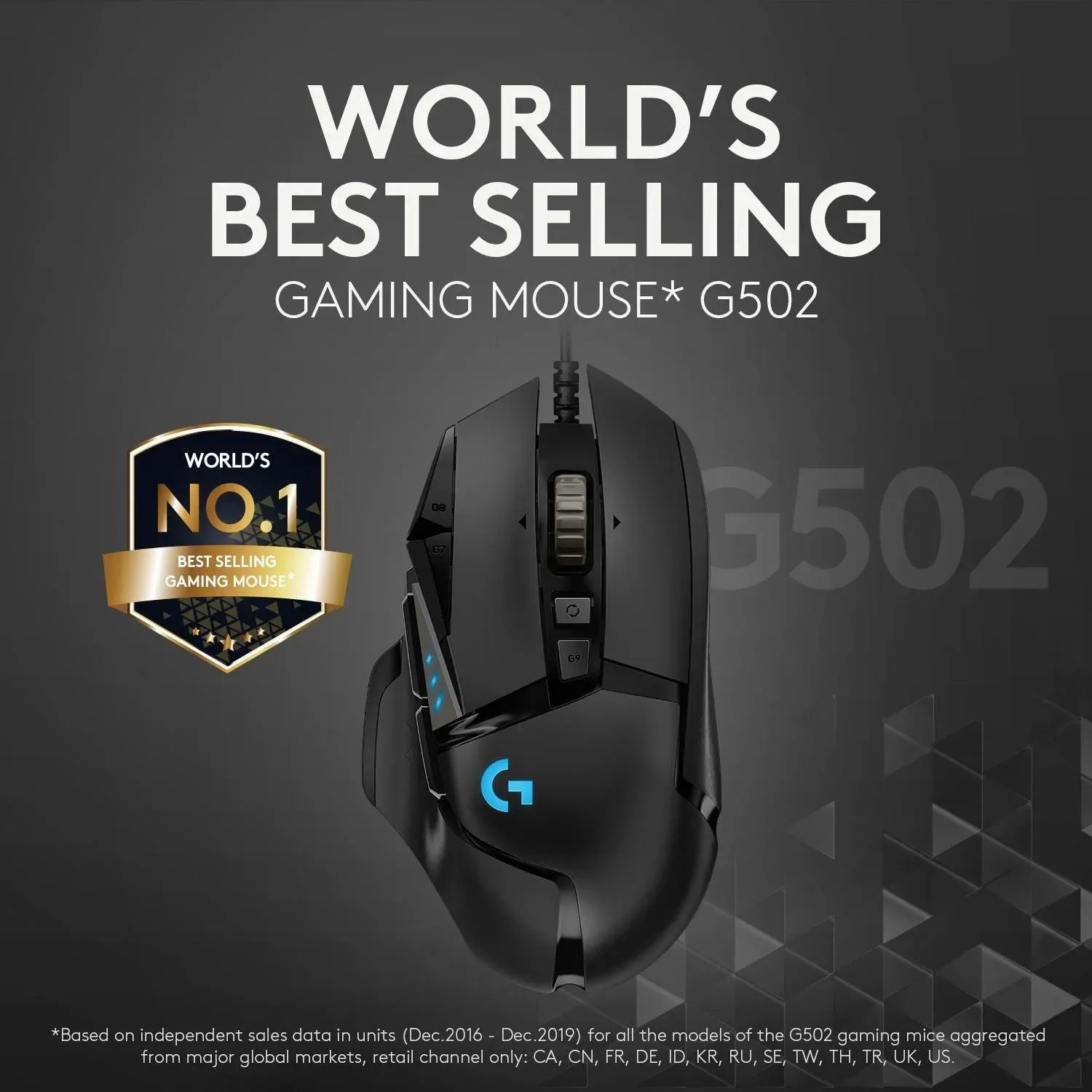 Logitech G502 HERO High Performance Wired RGB Gaming Mouse