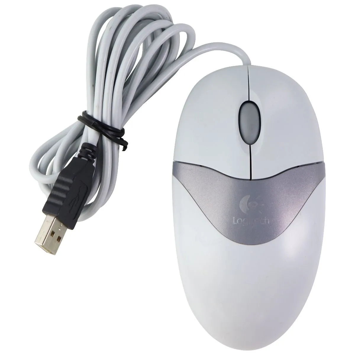 Logitech USB Wired Optical Mouse for Windows PC & More - Gray (M-BT96a)