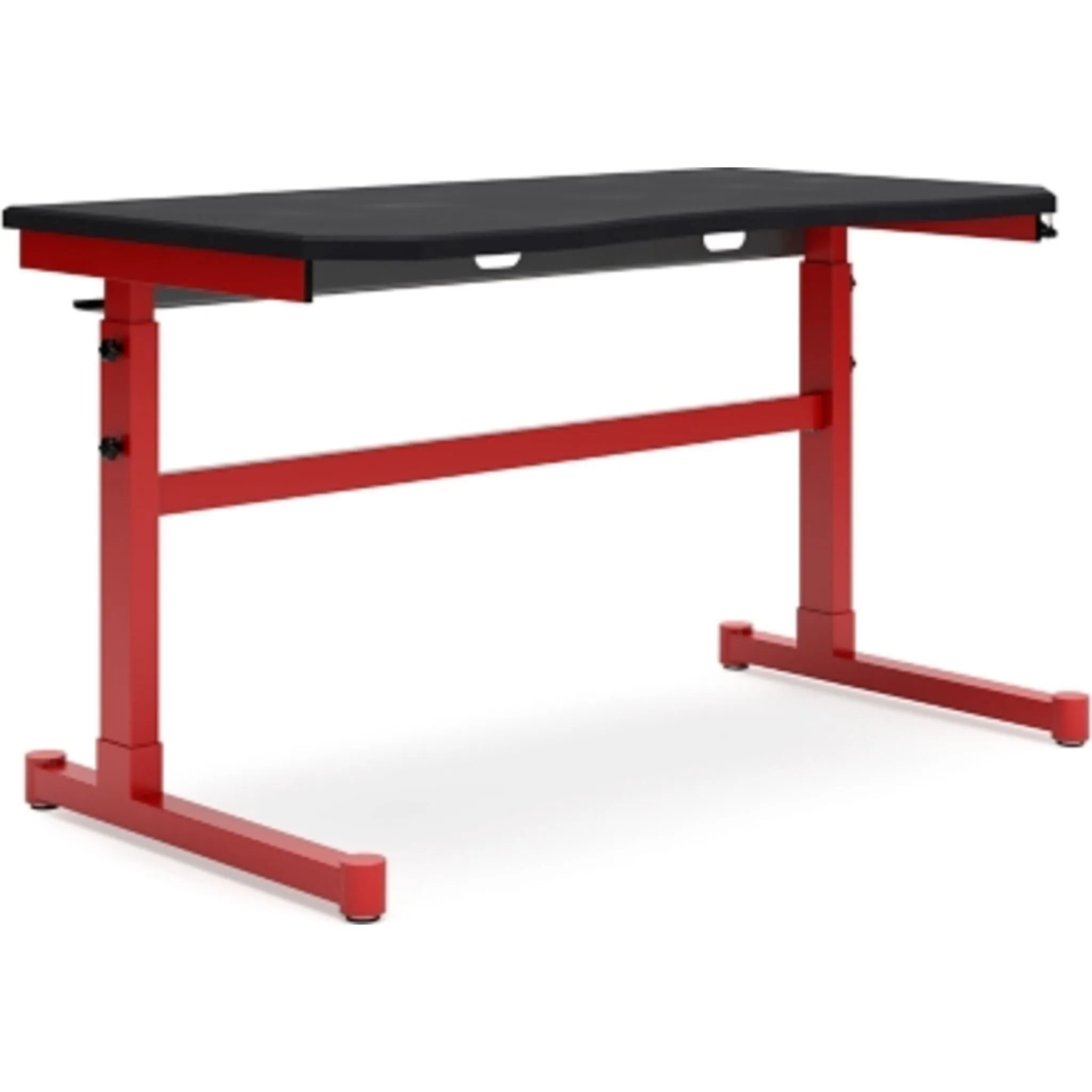 Lynxtyn Adjustable Height Desk - Red/Black