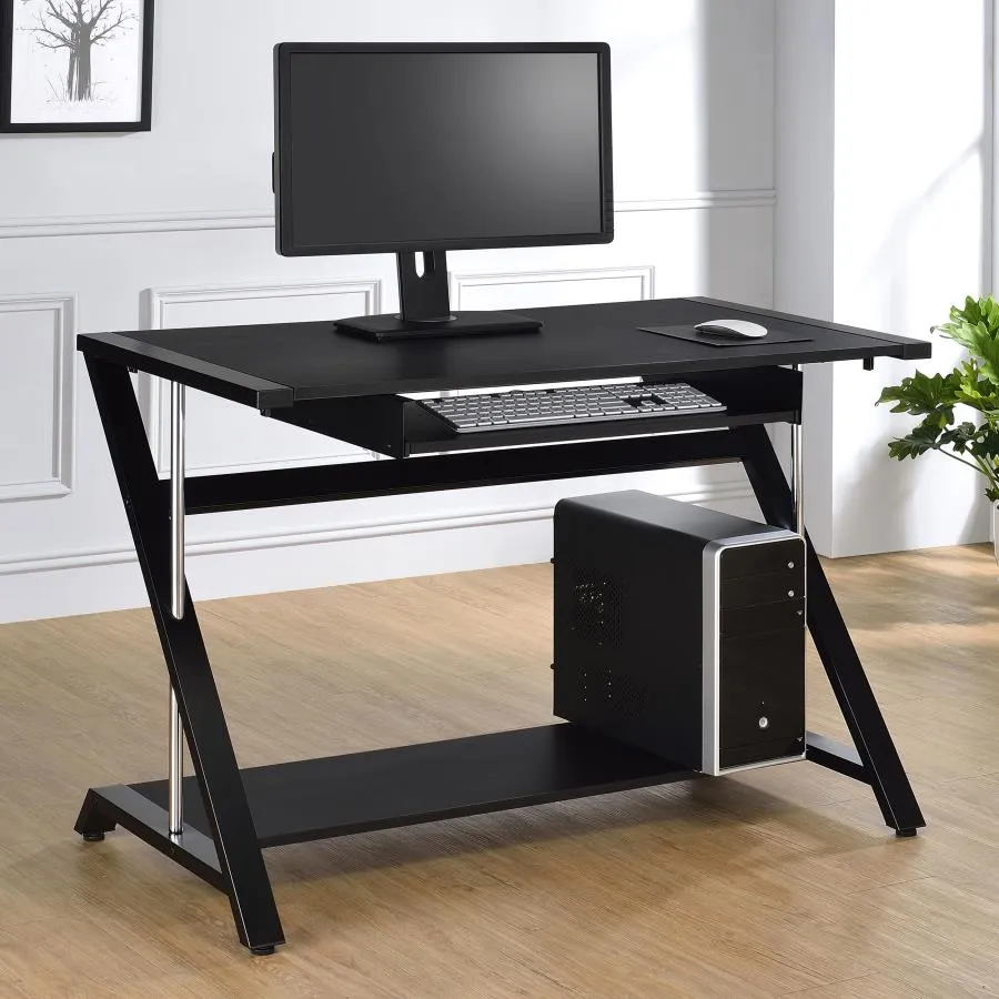 Mallet Black Computer Desk