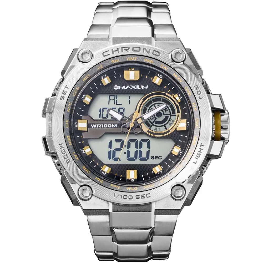 Maxum Bulk X1720G2 Stainless Steel Mens Watch