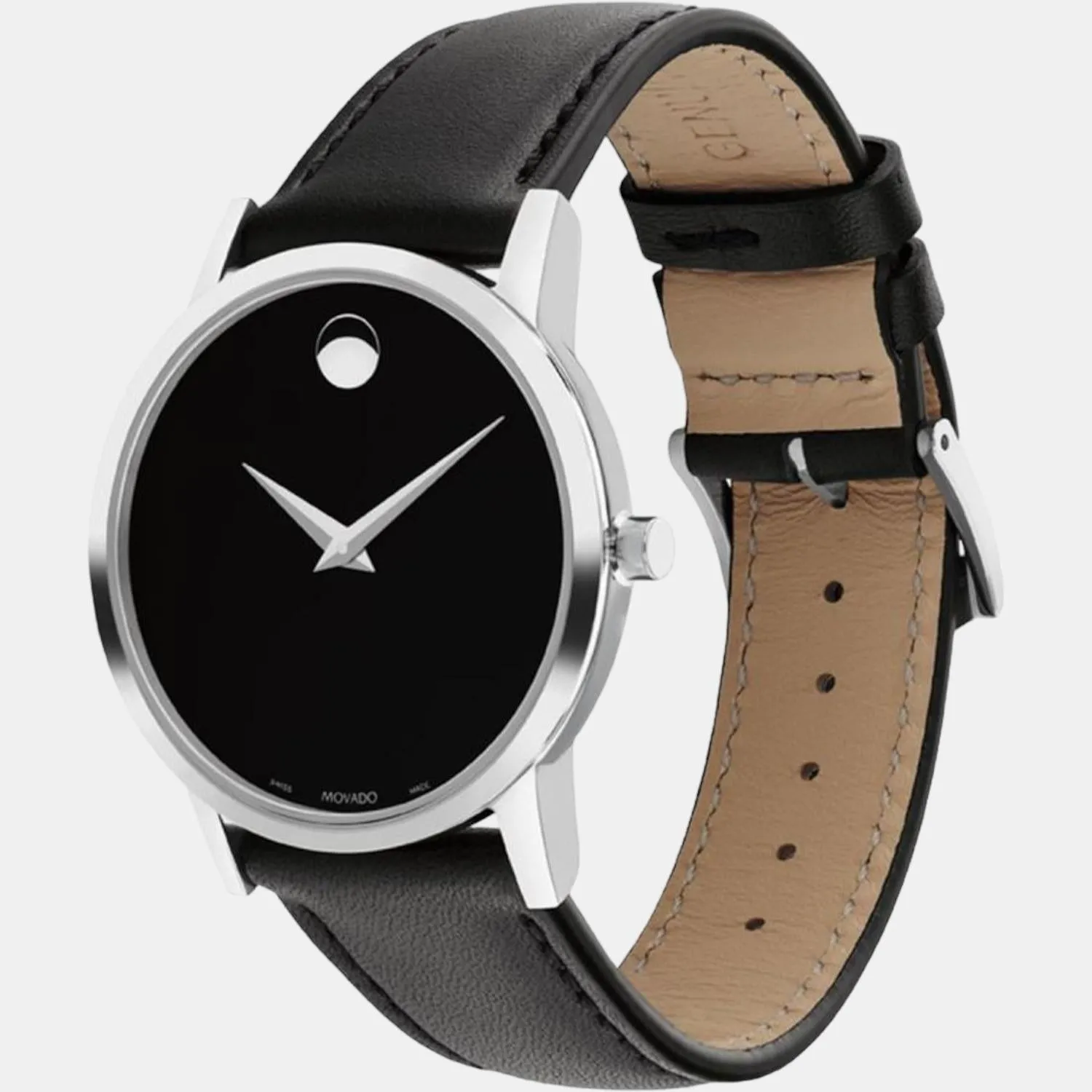 Men Black Analog Leather Watch 607583