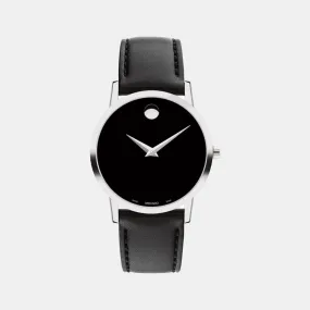 Men Black Analog Leather Watch 607583