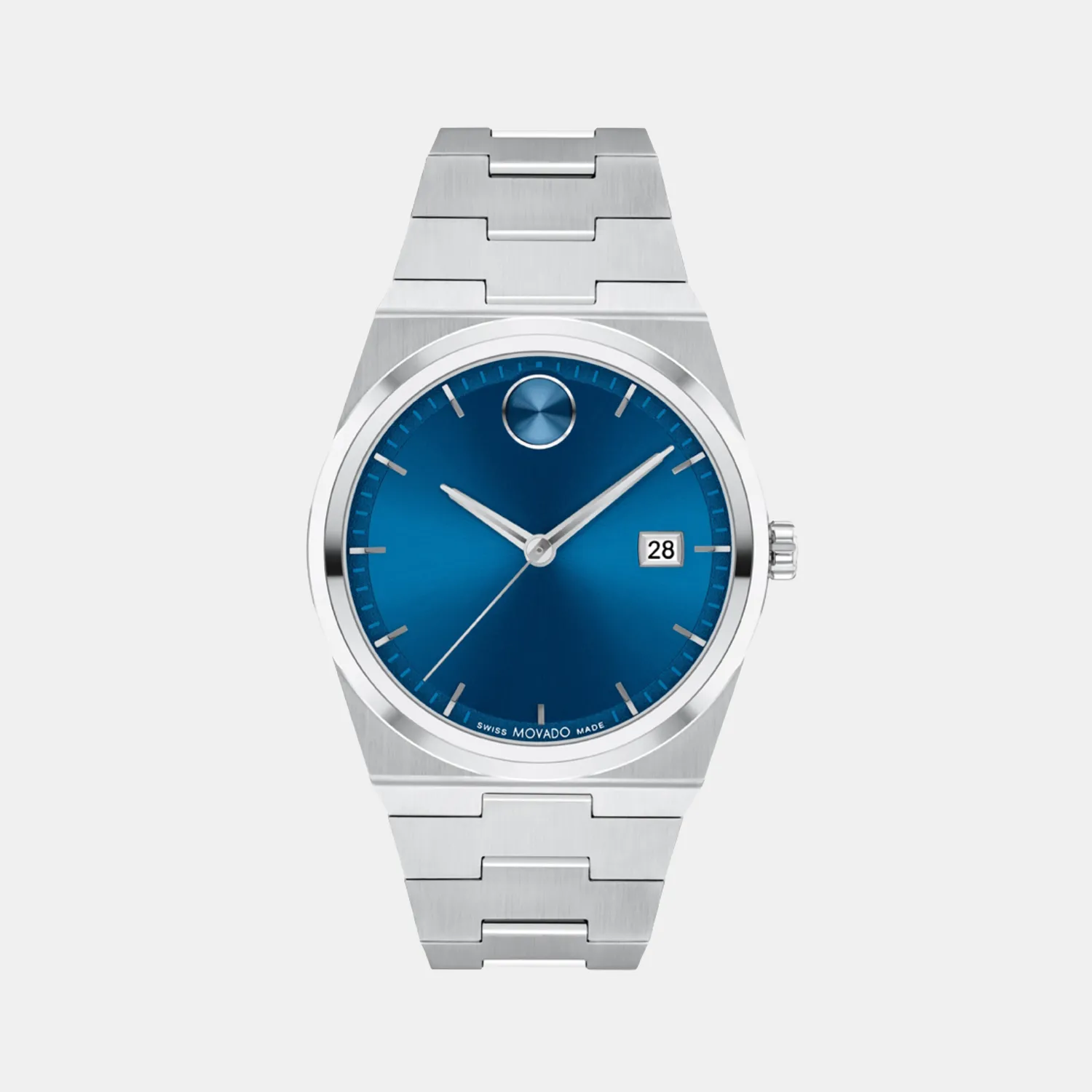 Men Quartz Blue Dial Analog Stainless Steel Watch 3601221