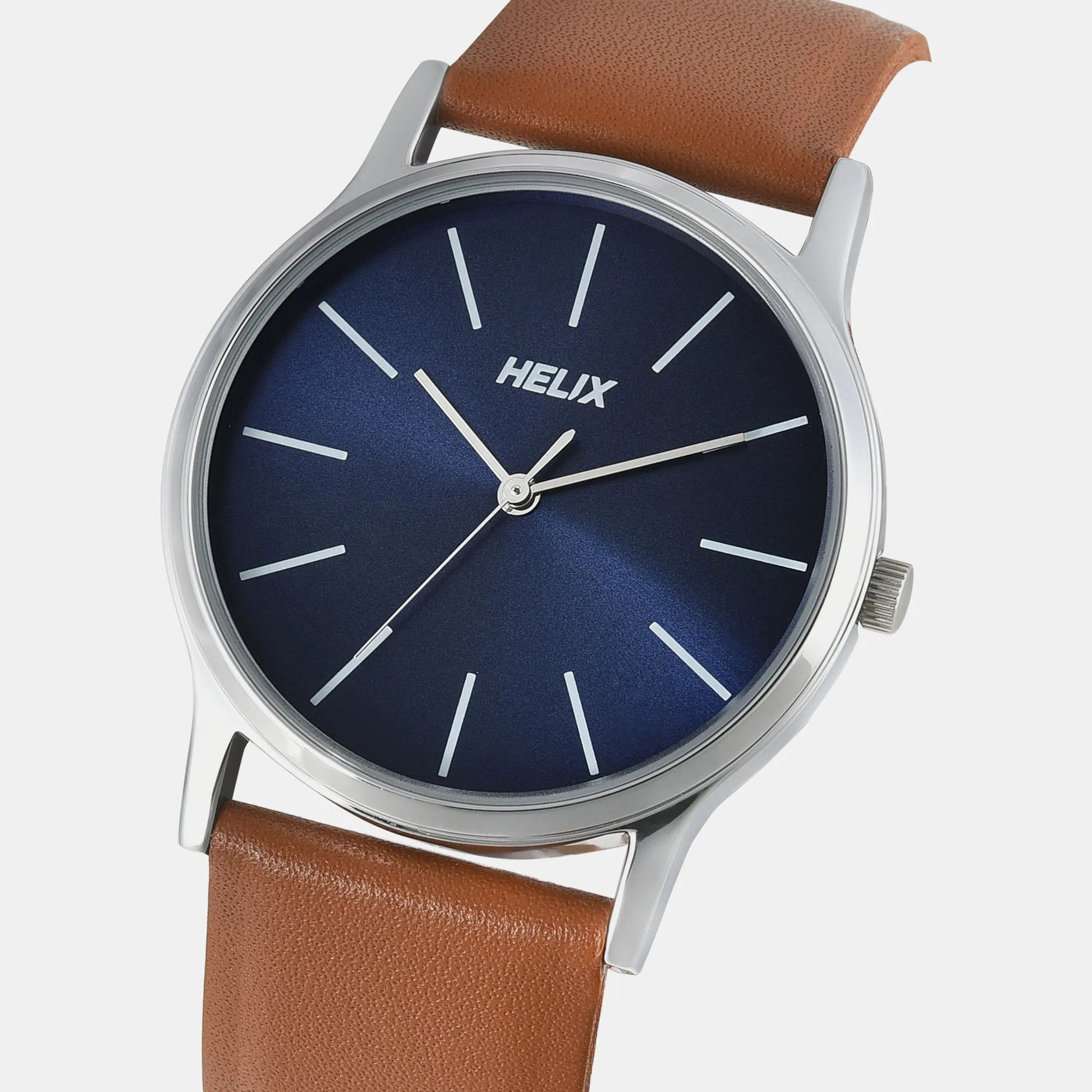 Men's Blue Analog Leather Watch TW054HG02