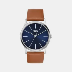 Men's Blue Analog Leather Watch TW054HG02