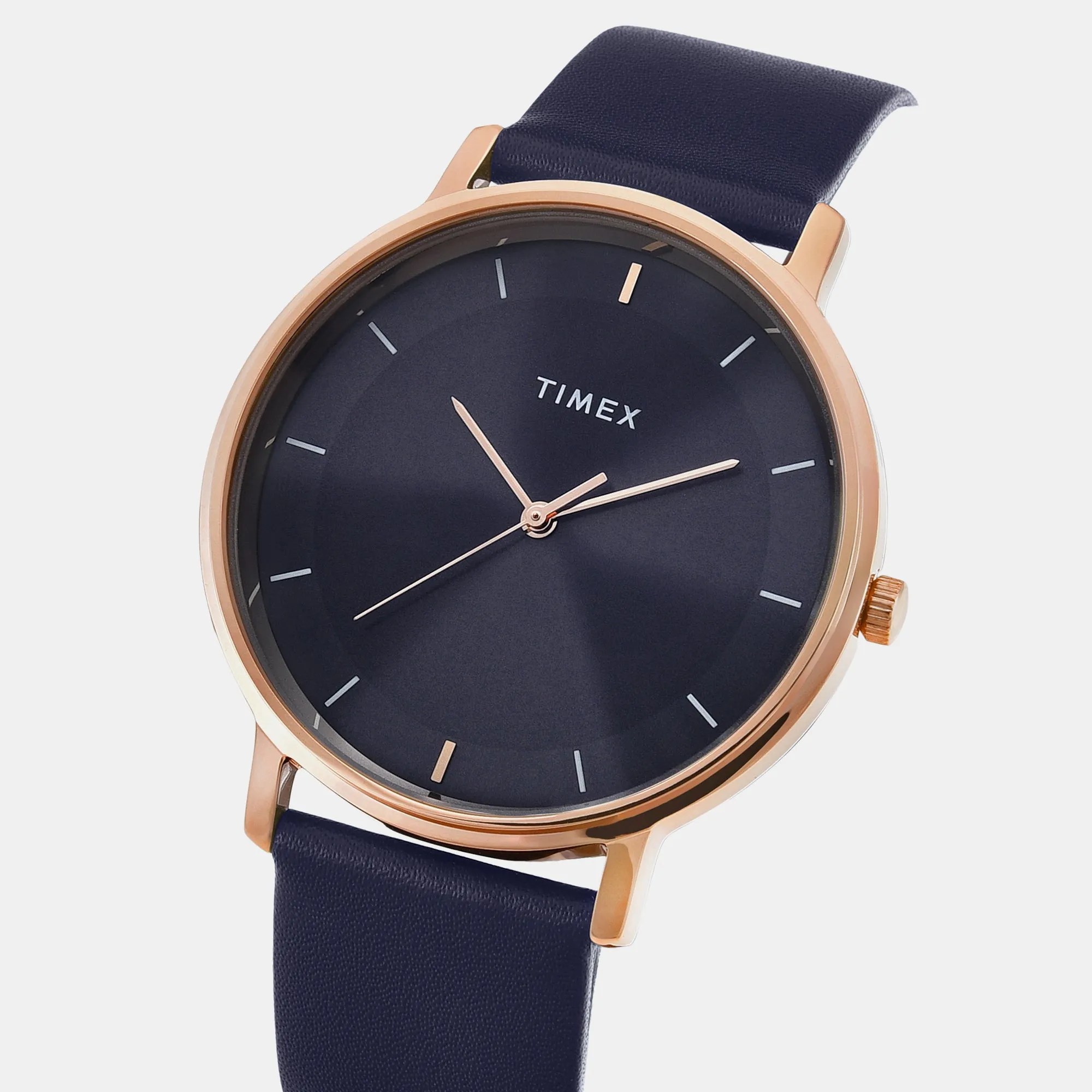 Men's Blue Analog Leather Watch TW0TG8015