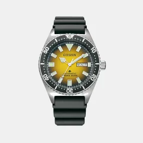 Men's Yellow Automatic Analog Stainless Steel Watch NY0120-01X