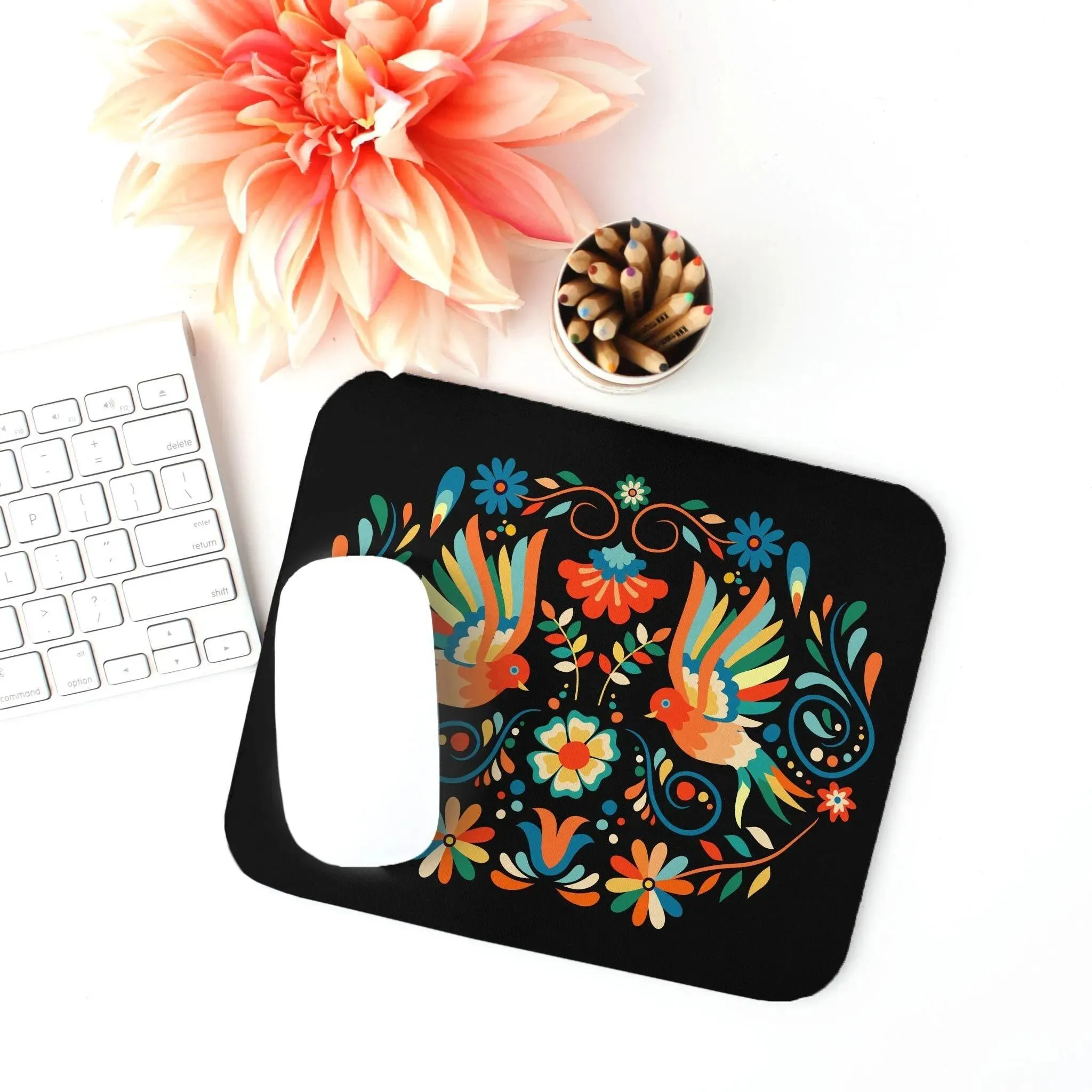 Mexican Otomi Print Mouse Pad