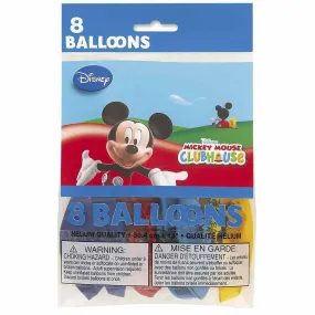 Mickey Mouse Clubhouse Party Balloons (8 Per pack)