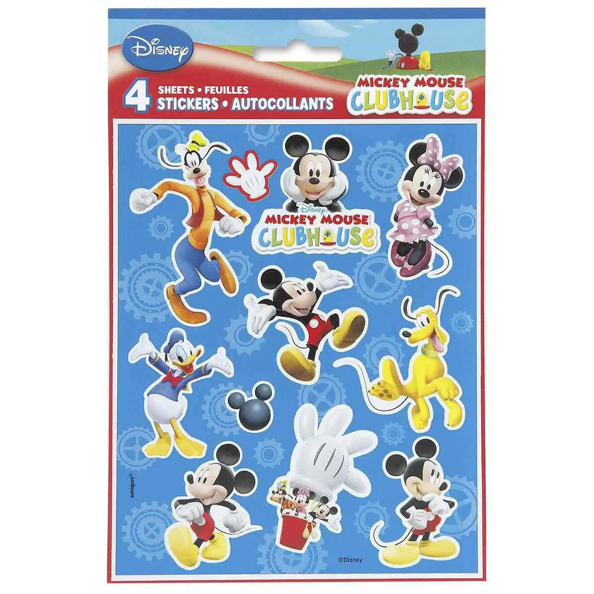 Mickey Mouse Clubhouse Party Stickers (4 Sheets)