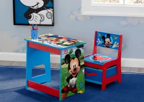 Mickey Mouse Kids Wood Desk and Chair Set