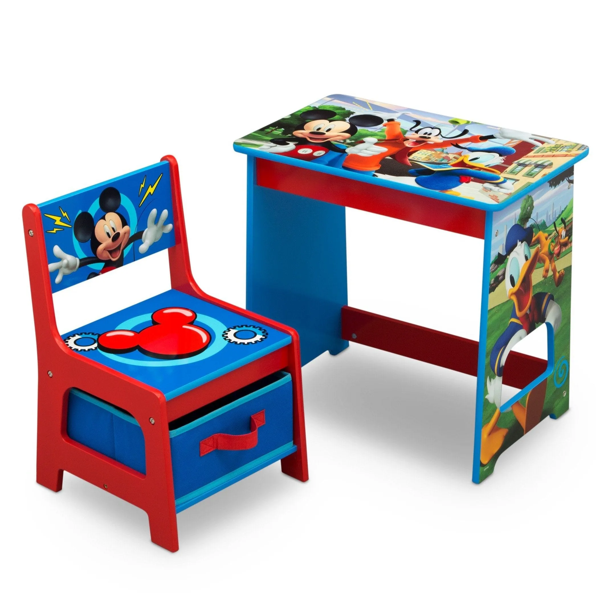 Mickey Mouse Kids Wood Desk and Chair Set