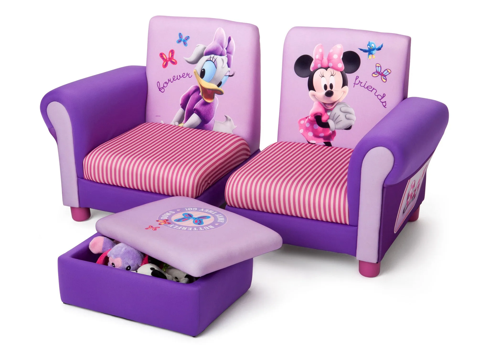 Minnie Mouse 3 Piece Upholstered Chair Set