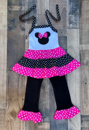 Minnie Mouse Top & Leggings Outfit