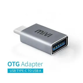 Mivi Type-C to USB A Female OTG adapter For Samsung Galaxy S8/S8Plus, Oneplus 5/3T/3, Xiaomi MI5, Google Pixel X/XL, Nexus 6P/5X, Letv le 1s, More Smartphones and other Type-C OTG supported Devices