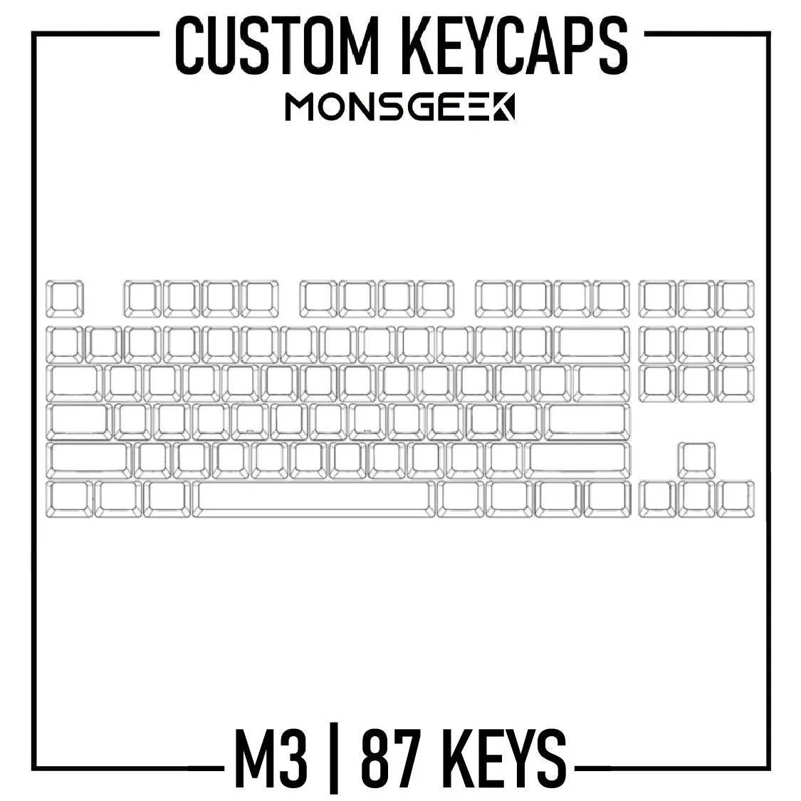 Monsgeek M3 Keyboard Custom Keycaps ( ANSI | 87 Keys )