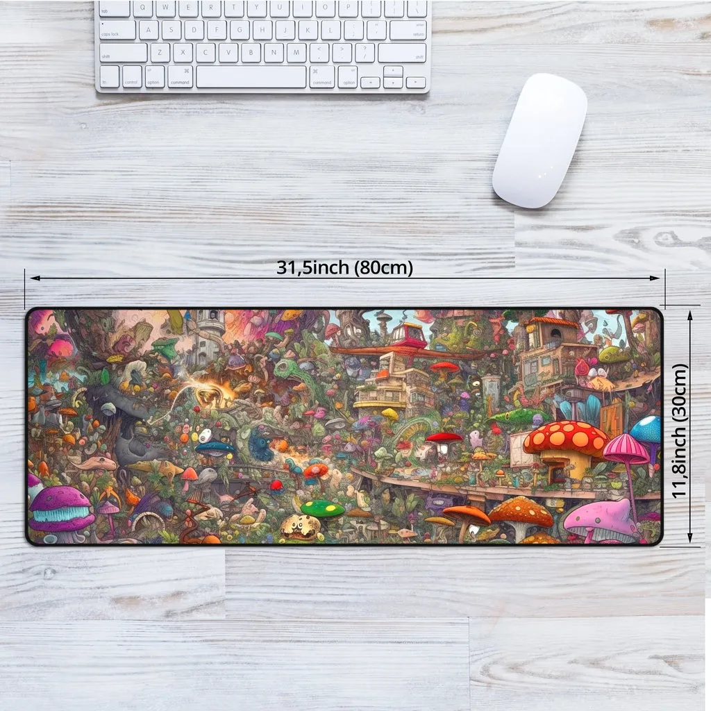 Mushroomland Mouse Mat | Acidmath AI