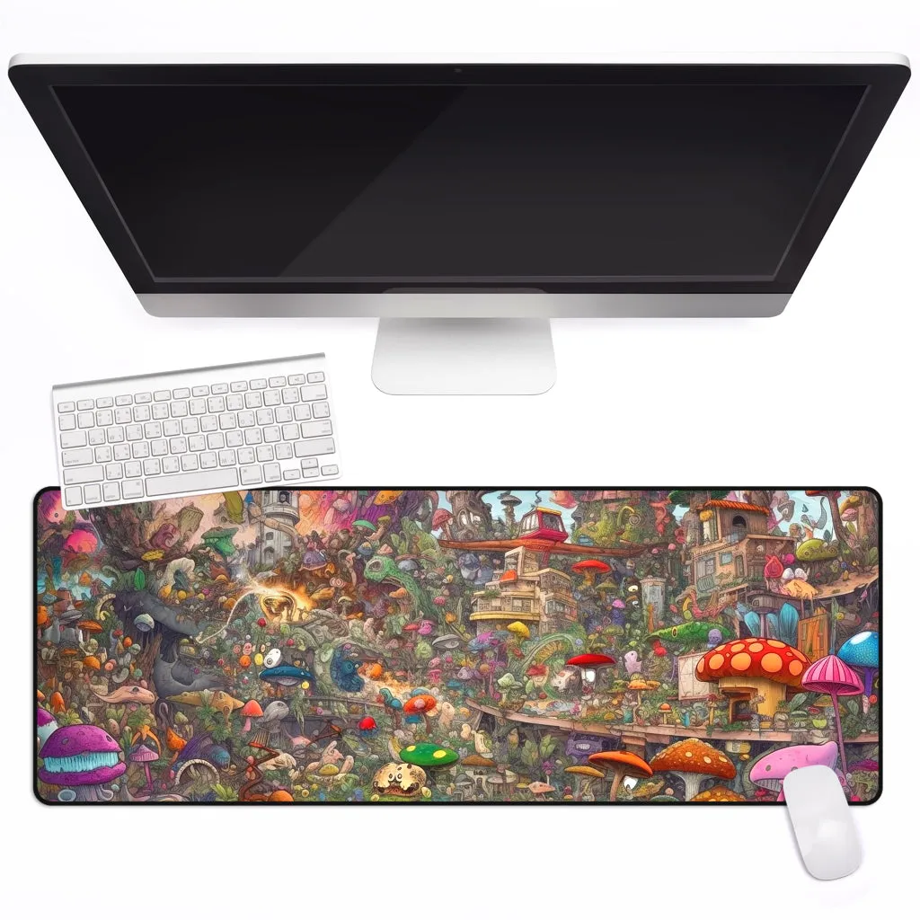 Mushroomland Mouse Mat | Acidmath AI