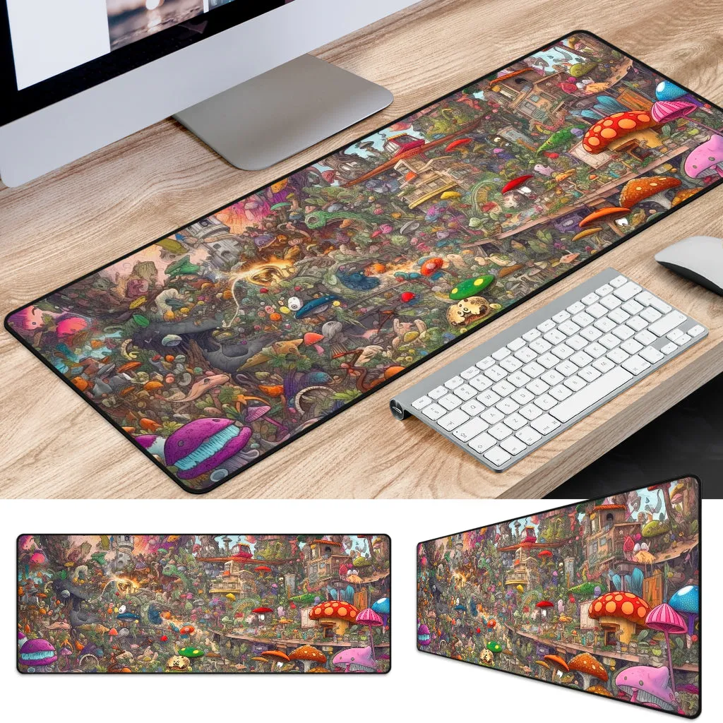 Mushroomland Mouse Mat | Acidmath AI