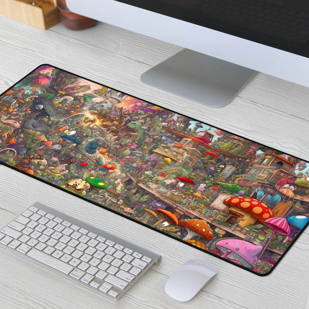 Mushroomland Mouse Mat | Acidmath AI