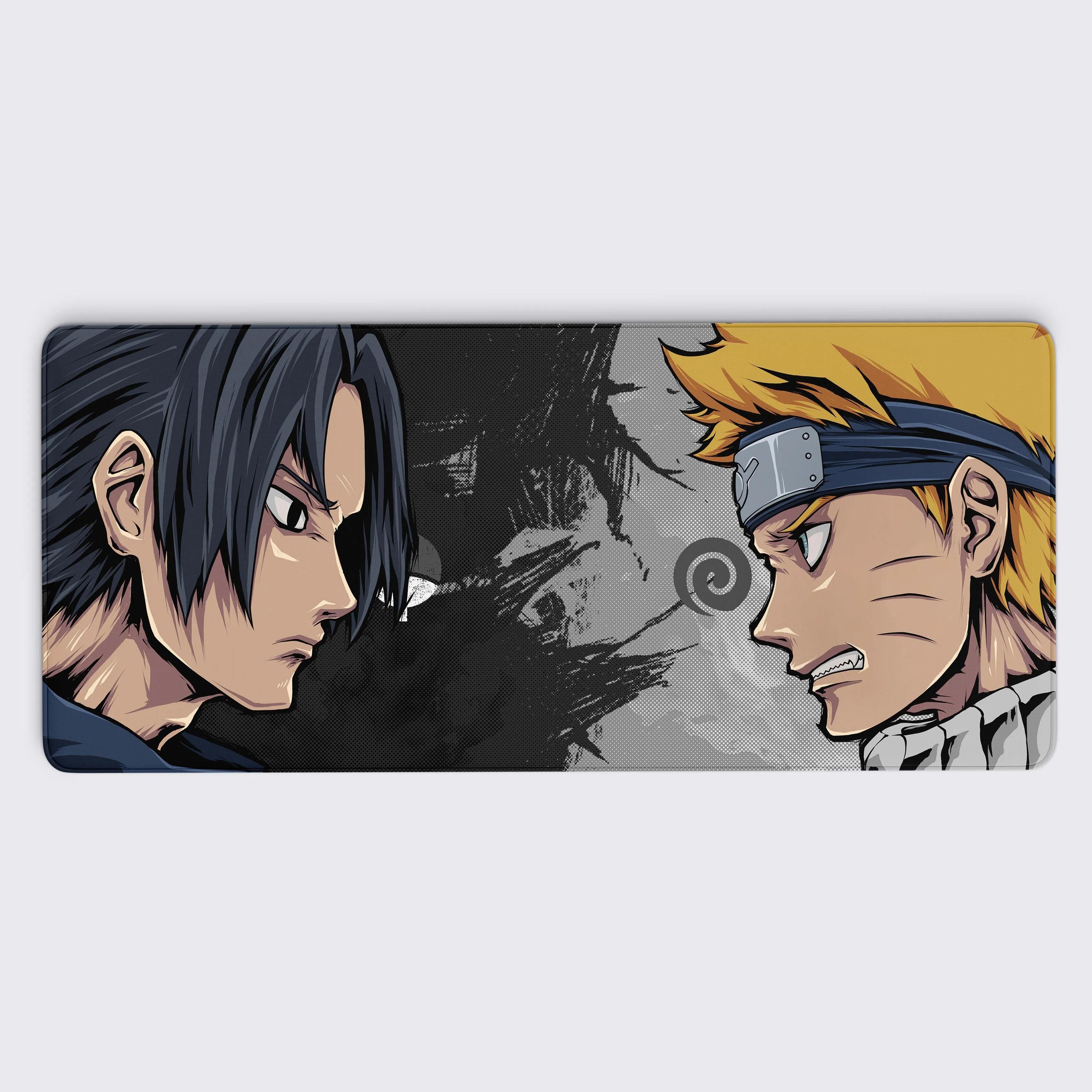 Naruto & Sasuke Gaming Mouse Pad - Black