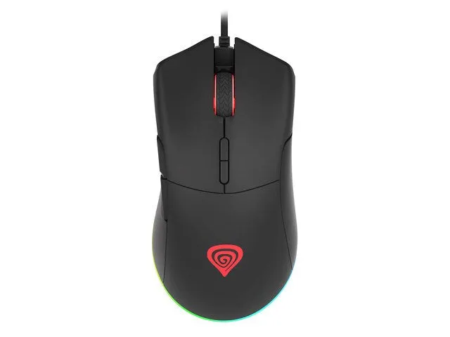 Natec Genesis Krypton 290 Wired Gaming Mouse 6400 Dpi Rgb Black