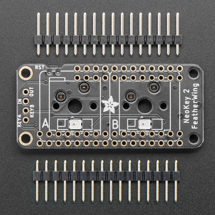 NeoKey FeatherWing - Two Mechanical Key Switches with NeoPixels