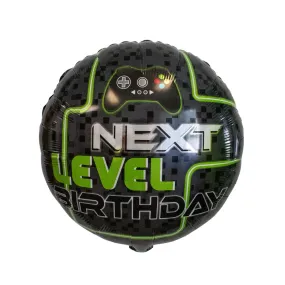 Next Level Birthday Round Foil Balloon (18 Inches)