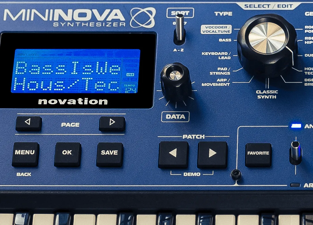 Novation MiniNova 37-key Synthesizer with Vocoder