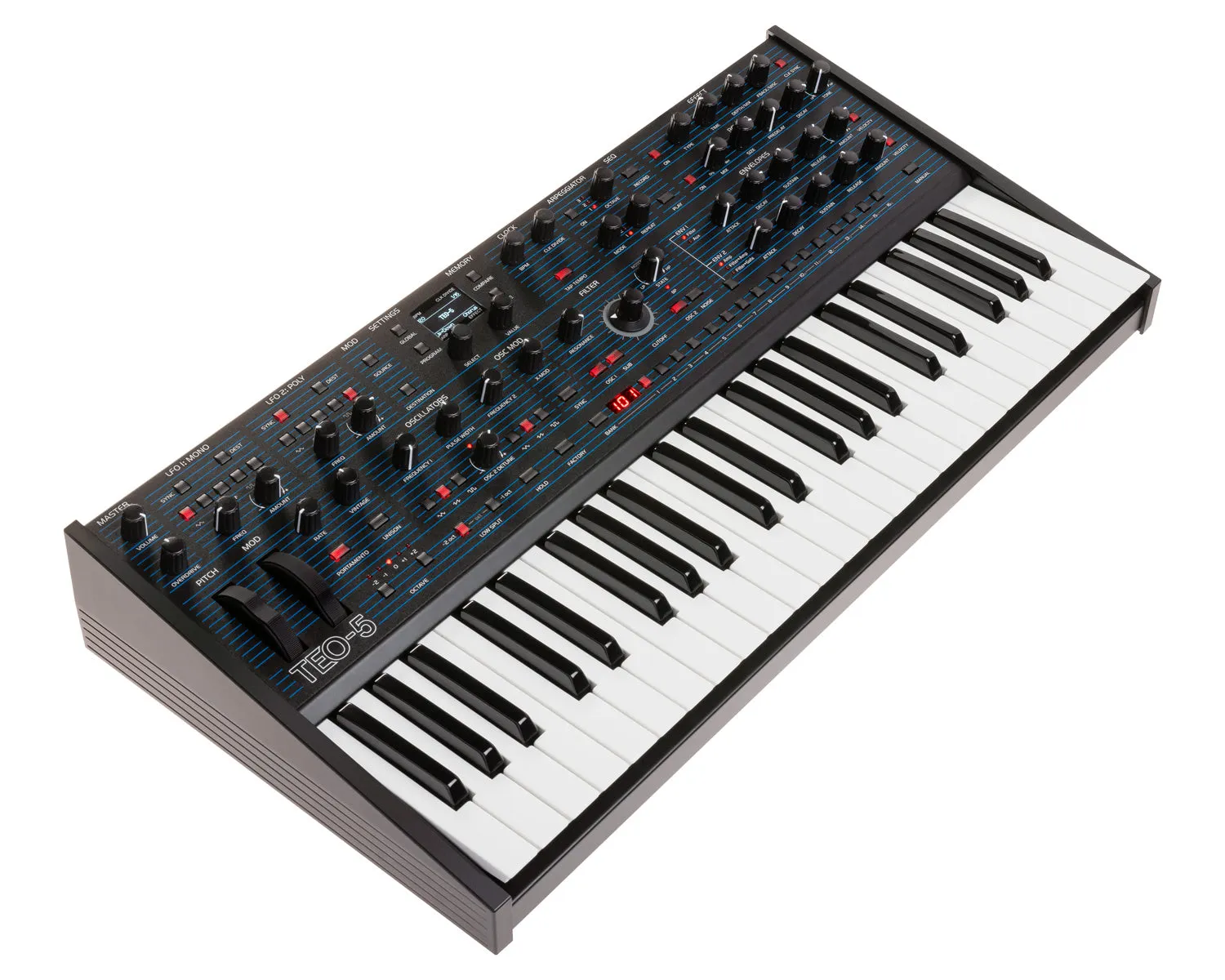 Oberheim TEO-5 5-Voice VCO/VCF-based Polysynth