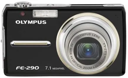 Olympus Stylus FE-290 7MP Digital Camera with 4x Wide Angle Optical Zoom (Black)