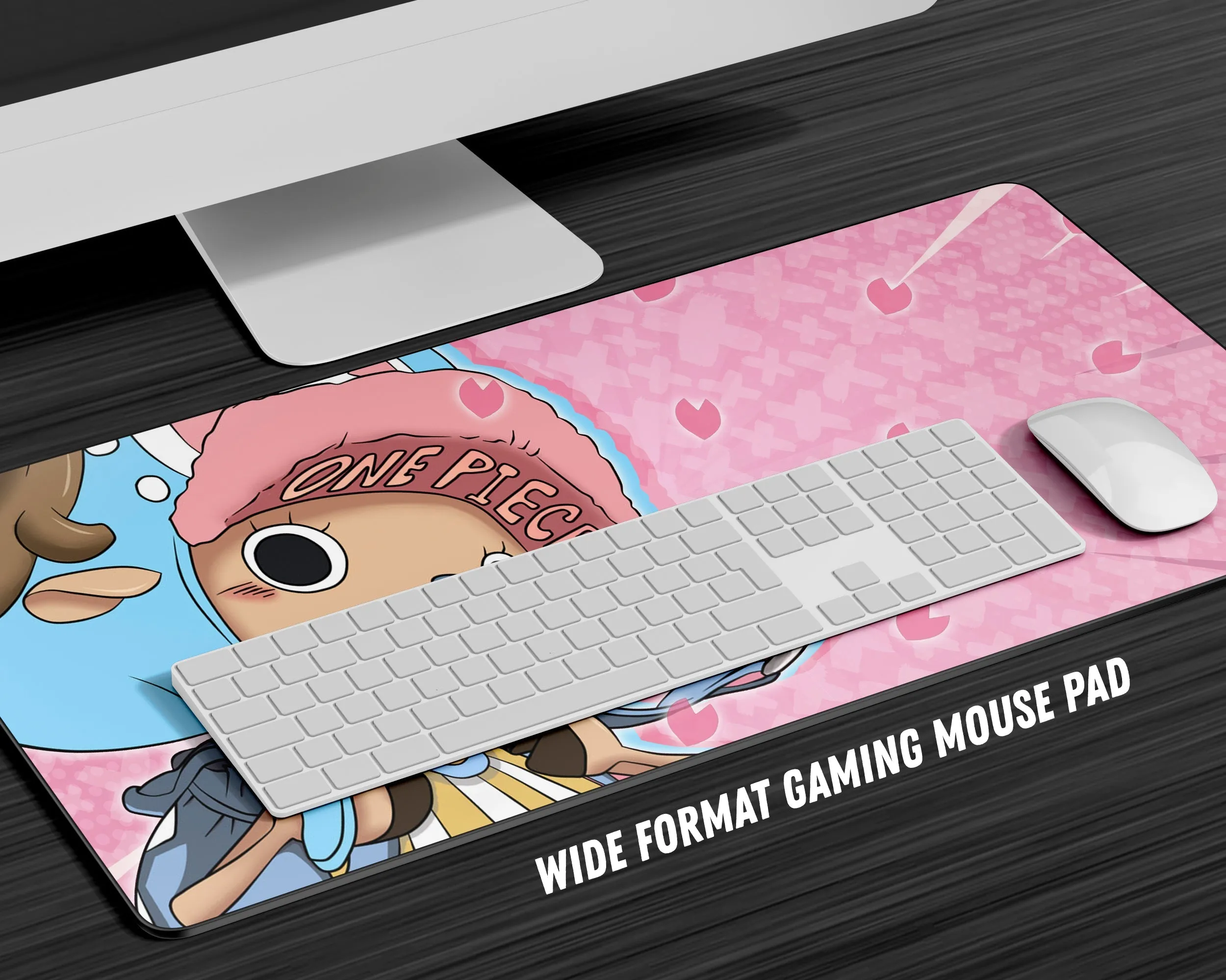 One Piece Cute Chopper Pink Gaming Mouse Pad