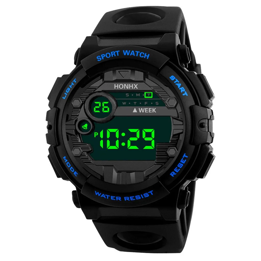 Outdoor Sport Transparent Digital Watch Men Women Alarm Clock Waterproof Shock Military Watches Led Display Shock Watch Drop