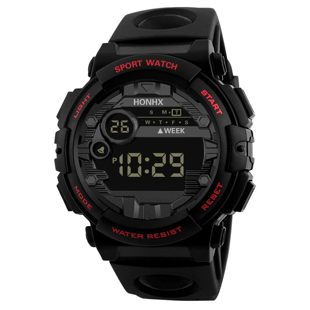 Outdoor Sport Transparent Digital Watch Men Women Alarm Clock Waterproof Shock Military Watches Led Display Shock Watch Drop