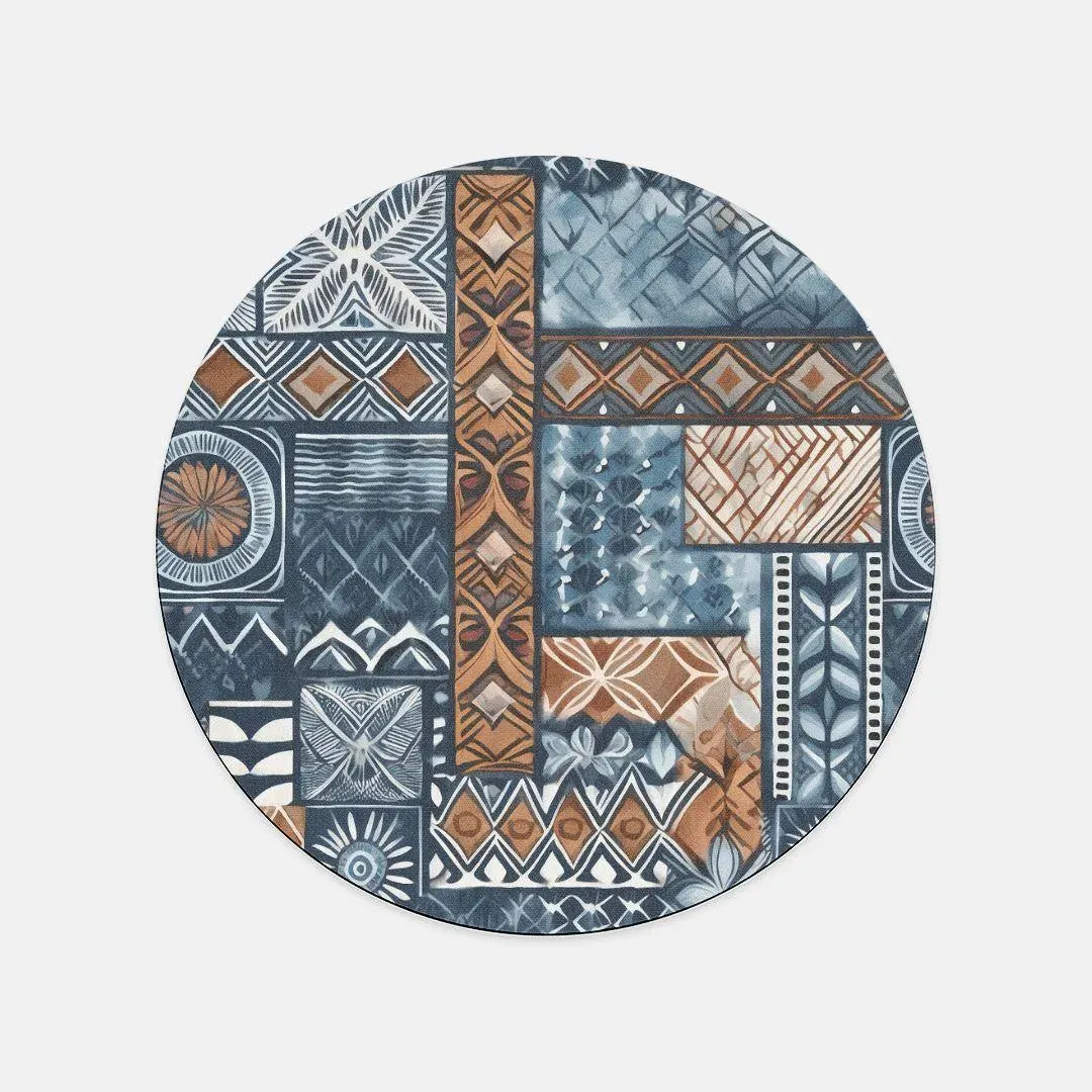 Pacific Islands Tapa Cloth Mouse Pad