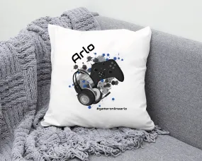 Personalised Gamer Kids Gaming Cushion Designs for Boys and Girls / GamerBoy GamerGirl XBox Controller - Lovely Kids Birthday Gift Idea