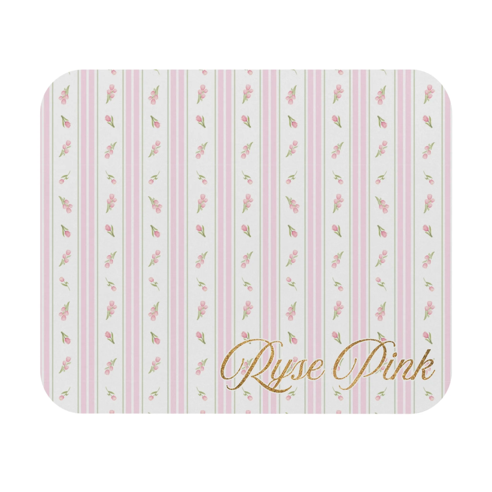 PERSONALIZED Ryse Pink Non-Slip Mouse Pad | Rubber Base, Durable Cloth Cover and Stain-Resistant