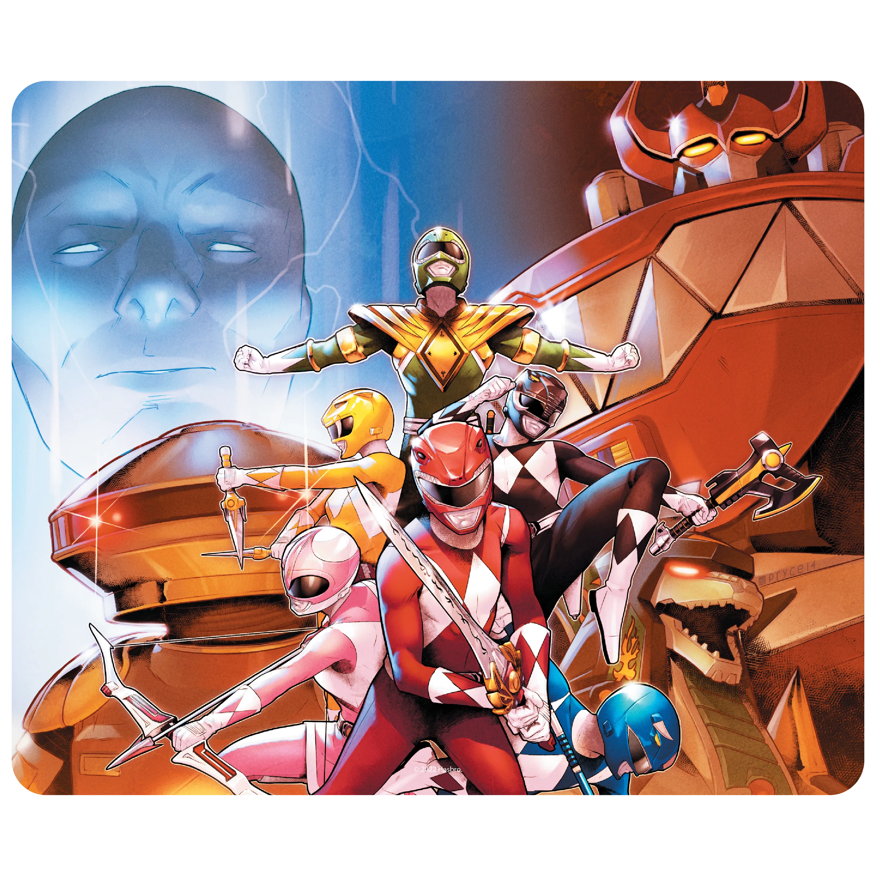 Power Rangers Shattered Grid Mouse Pad