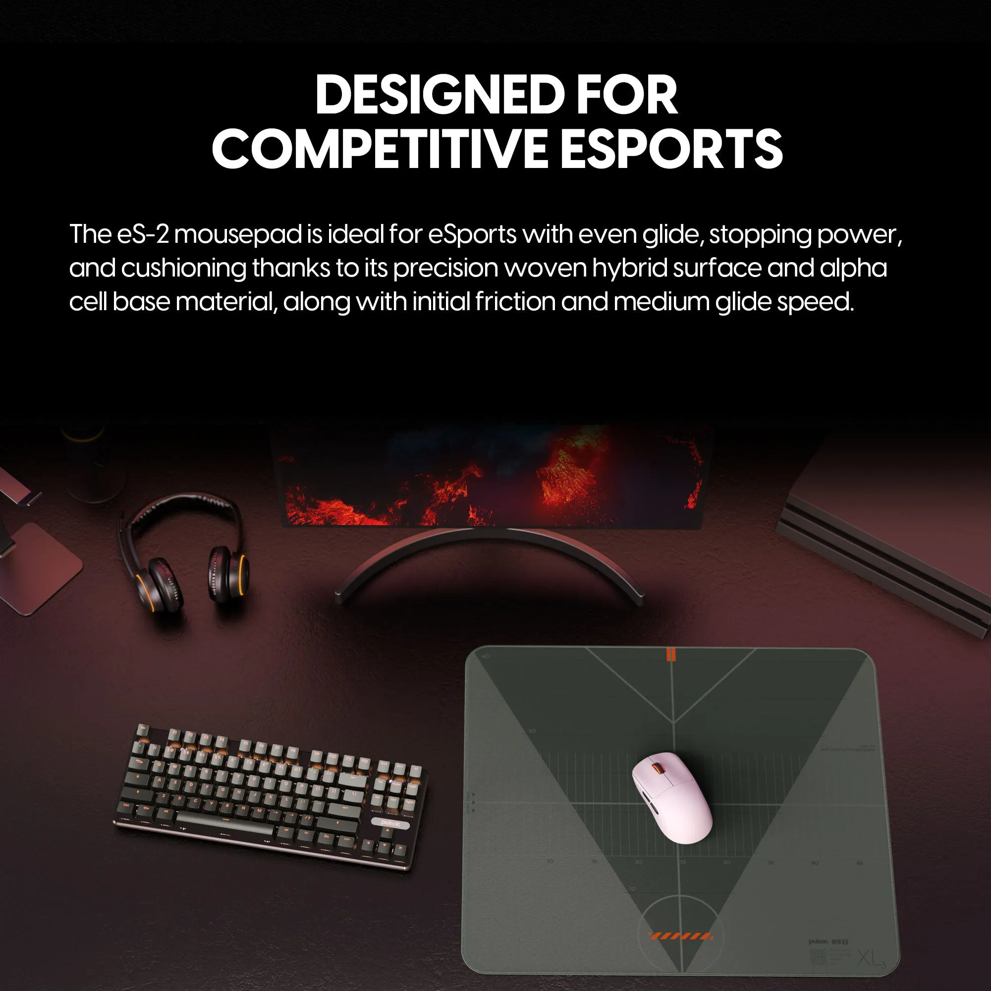 Pulsar ES2 eSports Mouse Pad - Aim Trainer Edition