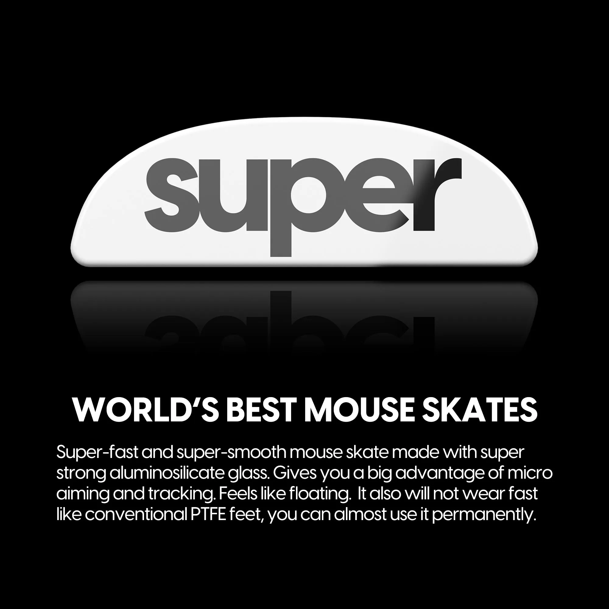 Pulsar Superglide 2 Glass Mouse Skates for Pulsar X2 / X2 Mini / X2V2 / X2V2 Mini / X2H / X2H Mini