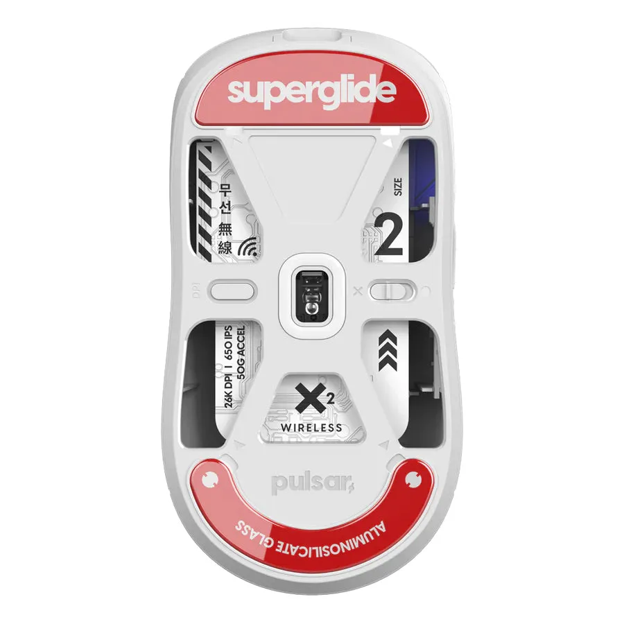 Pulsar Superglide Glass Mouse Skates for Pulsar X2 / X2 Mini / X2V2 / X2V2 Mini / X2H / X2H Mini